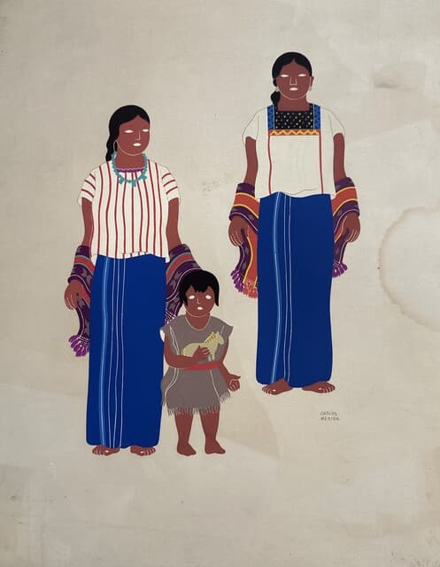 Custom of Mexico Series de Carlos Merida
