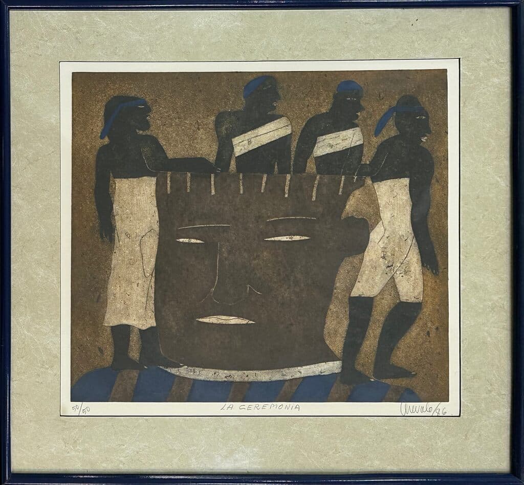 La Ceremonia de Javier Arevalo - Lithograph, 1986