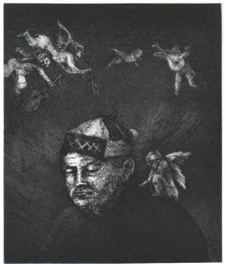 Sin título de Lilly Rosa - Engraving, 1990