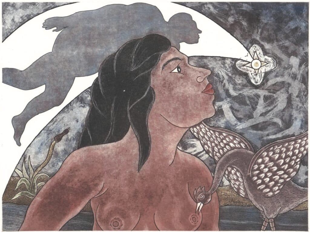 Cometa de Enrique Flores - Engraving, 1997
