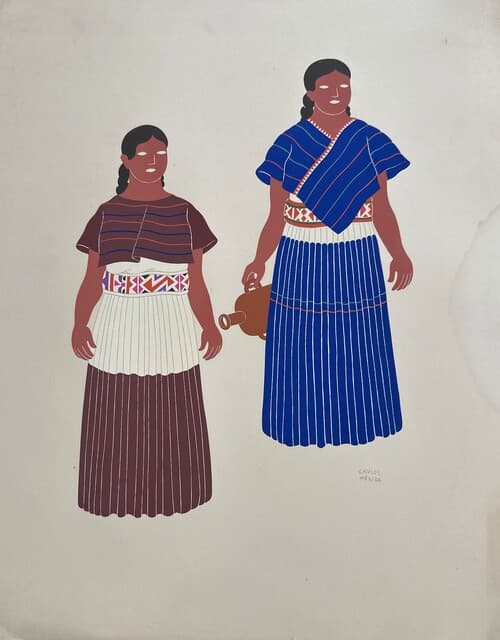 Custom of Mexico Series de Carlos Merida