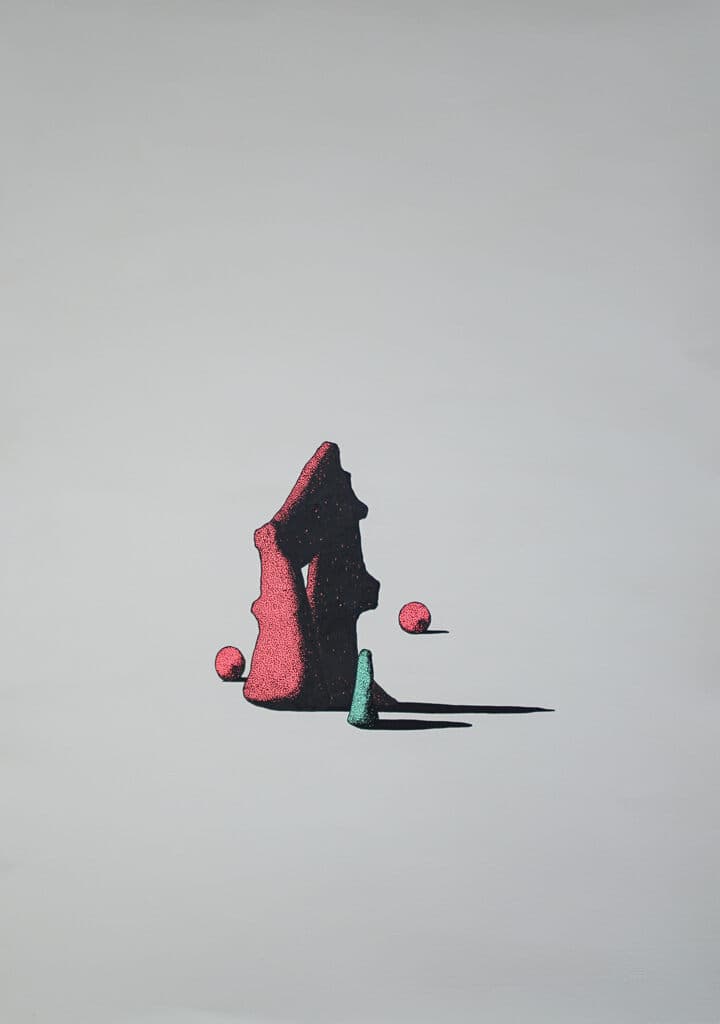 Landscape de Daniel Resendiz - Ink on paper, 2023