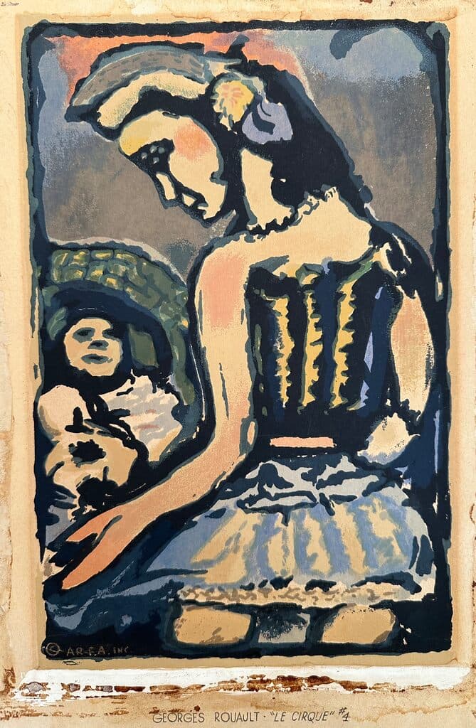 Le Cirque #4 de Georges Rouault - Aquatint, Etching, 1935