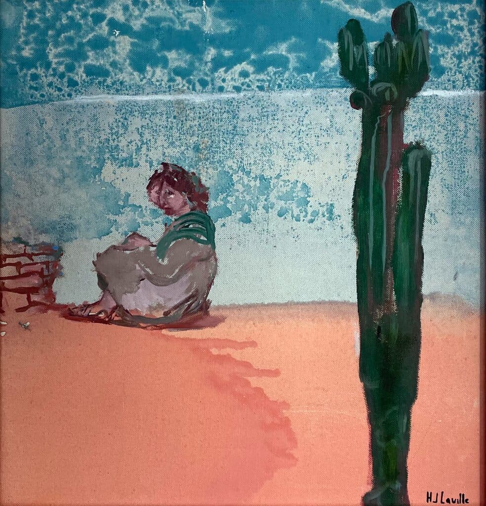 Sin título de Joy Laville - Acrylic on board, 1980s