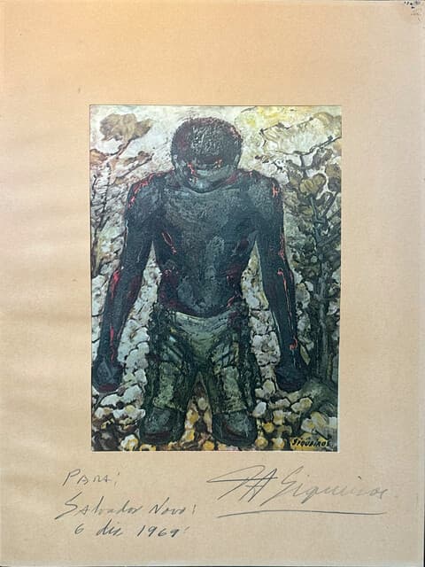 Hombre hincado de David Alfaro Siqueiros
