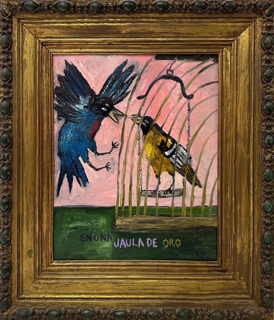 Jaula de Oro de Víctor Hugo Pérez - Oil on canvas, 1990s-2000s