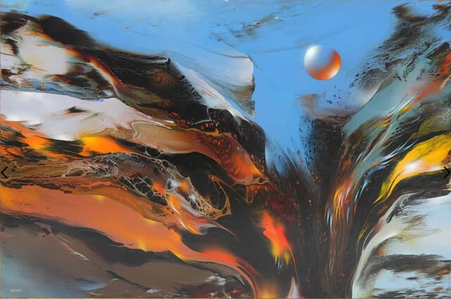Abstract Composition de Leonardo Nierman
