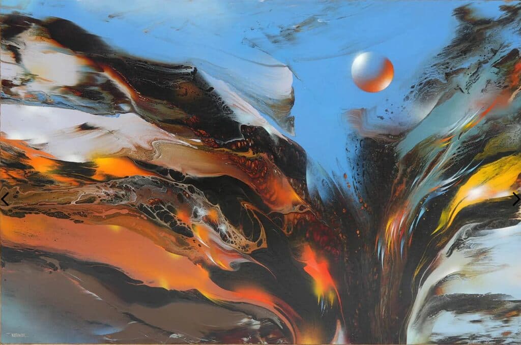 Abstract Composition de Leonardo Nierman - Acrylic on masonite, 1960s