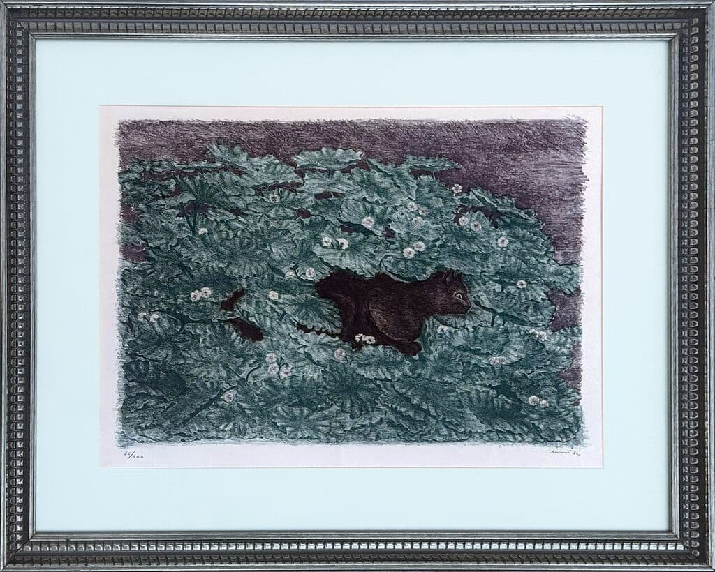 Untitled, Cat de Juan Soriano - Engraving, 1982