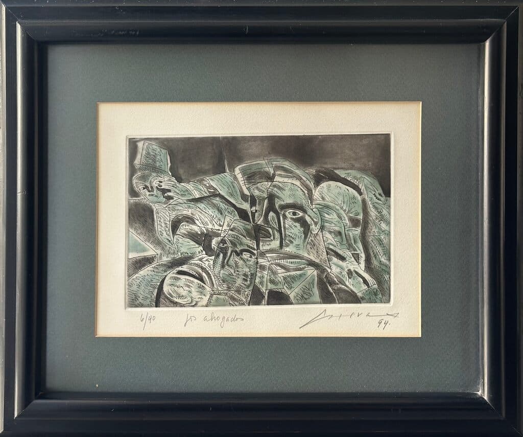 Los Ahogados de José Luis Cuevas - Lithograph, 1994