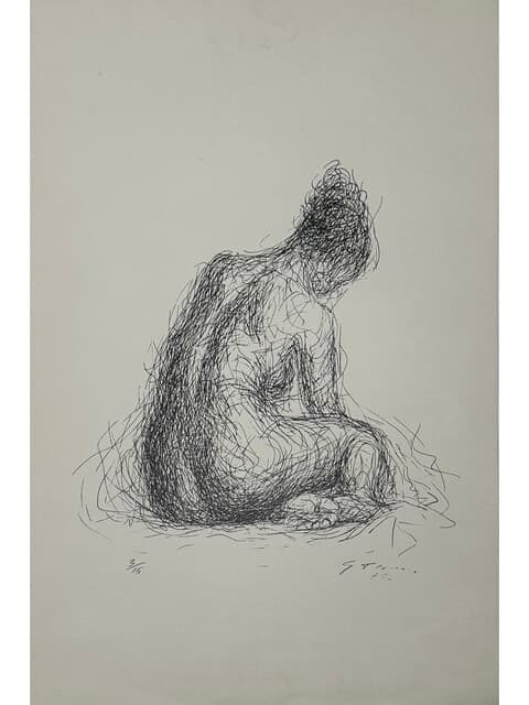 Seated woman de Gabriel Flores
