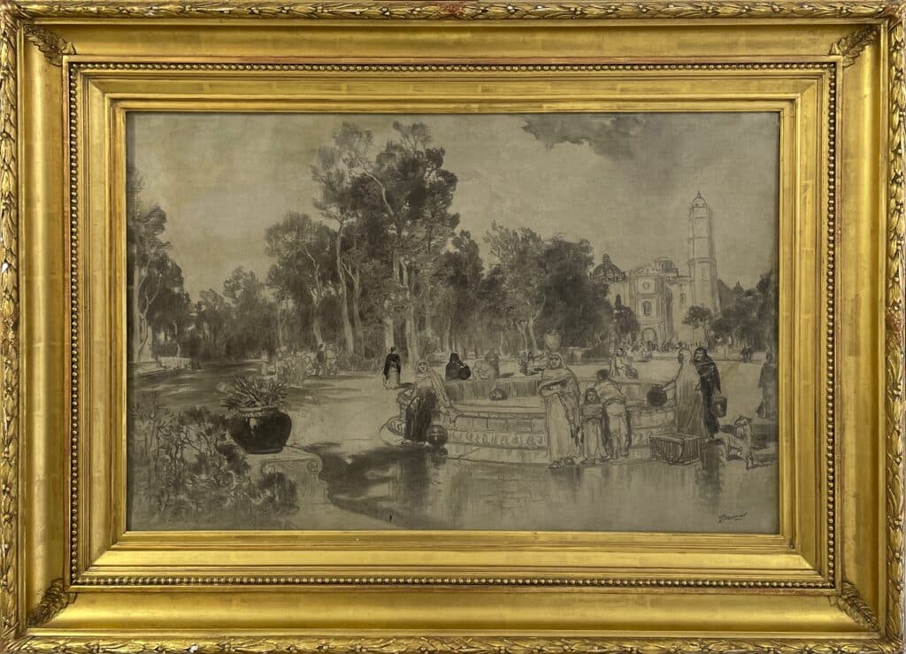 Mujeres de Veracruz de Thomas Moran - Oil on canvas, 1883