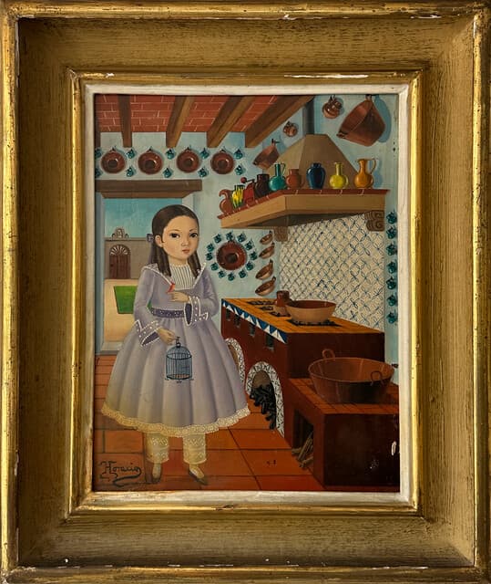 Niña en Cocina Mexicana de Horacio Rentería Rocha