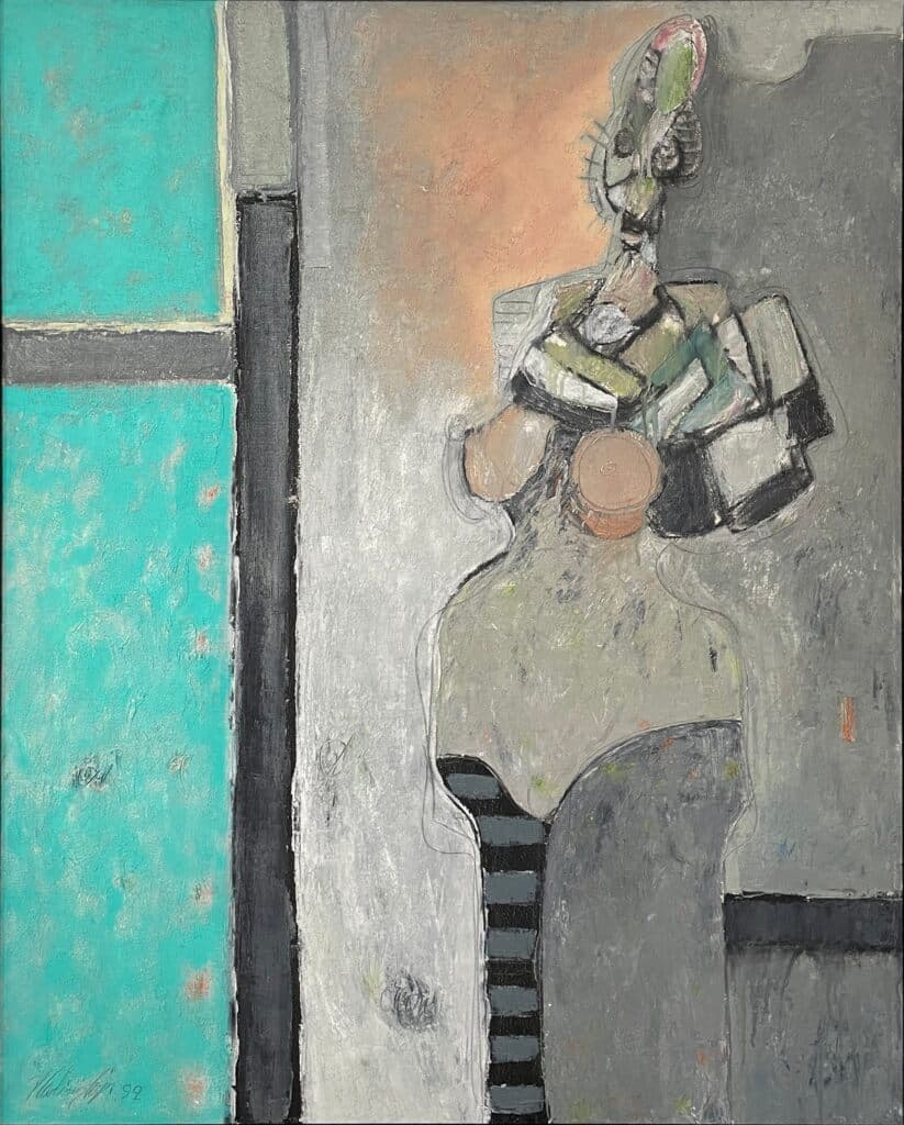 Interior #4 de Vladimir Cora - Oil on canvas, 1999