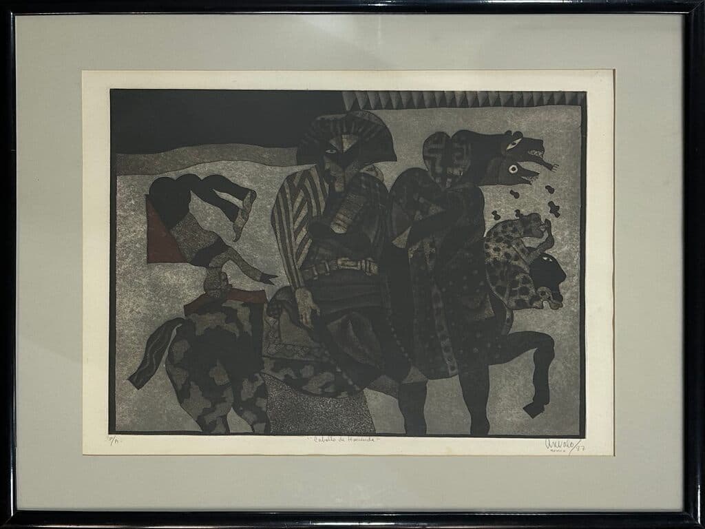 Caballo de Hacienda de Javier Arevalo - Lithograph, 1987