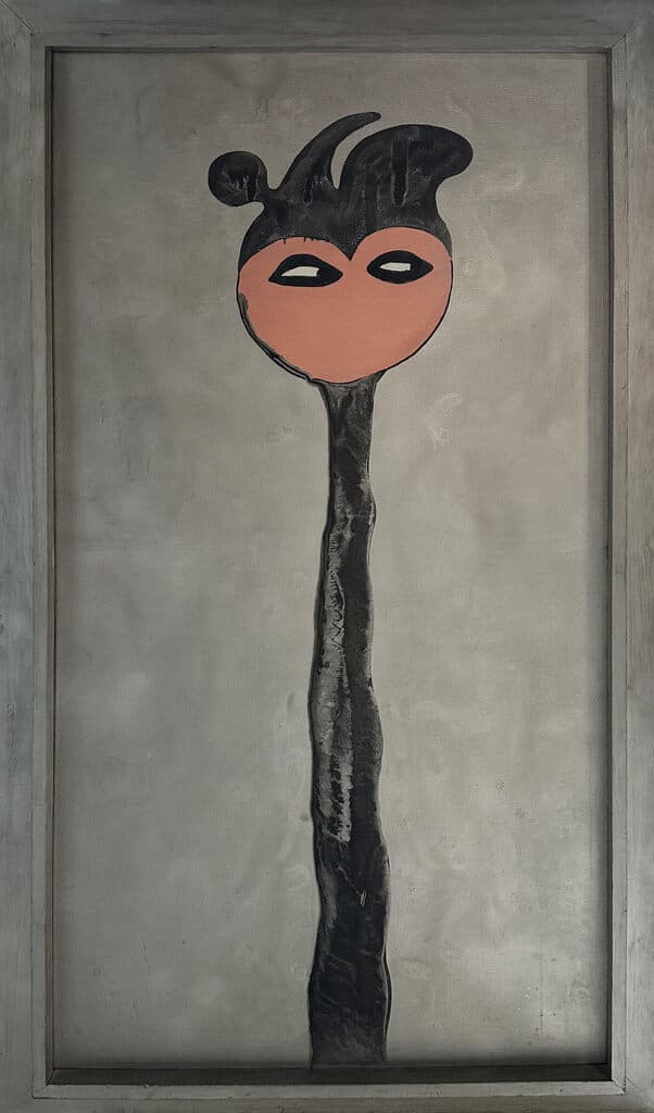 Mickey Mouse Posmoderno de Luis Miguel Suro - Oil on canvas, Mixed media, 1994