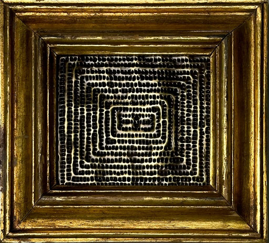 Mensaje de Mathias Goeritz - Hammered brass and metal fasteners on board, 1960´s