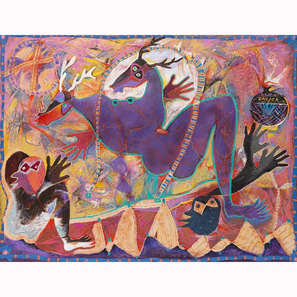 Tu Mezcalito de Alejandro Santiago - Oil on canvas, 1991