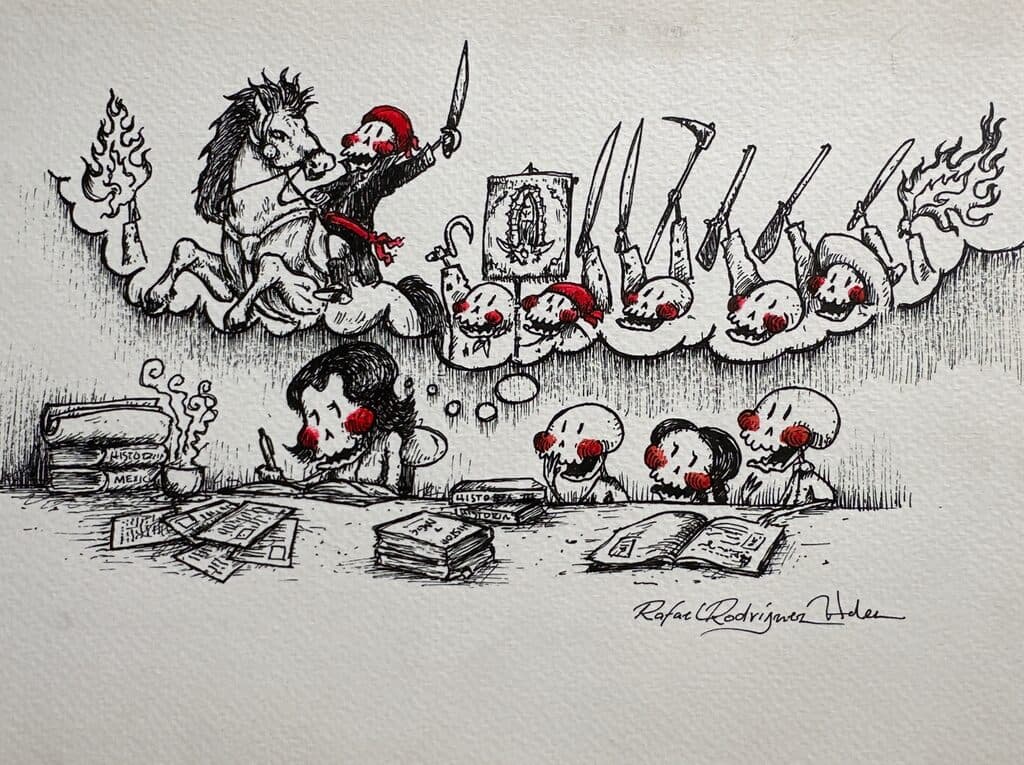 Historia de México de Rafael Rodriguez - Ink on paper, 2020s