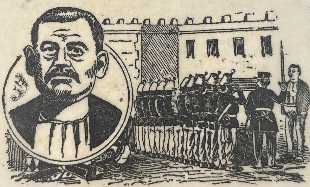 Original Woodcut on Rice Paper de José Guadalupe Posada - Woodcut print on handmade paper, Circa 1890