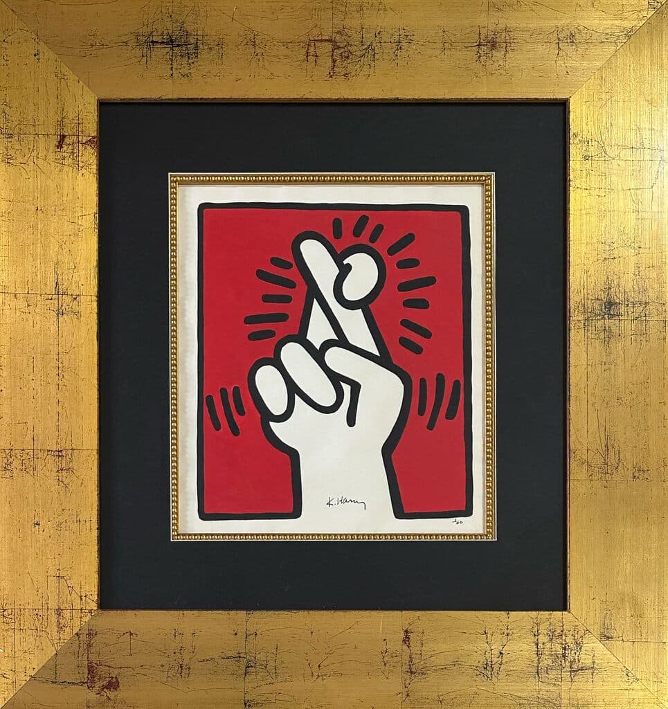 Fingers Crossed de Keith Haring - Silkscreen