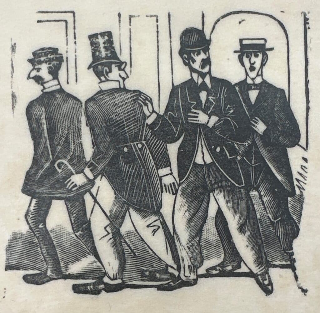 Original Woodcut on Rice Paper de José Guadalupe Posada - Woodcut print on handmade paper, Circa 1890