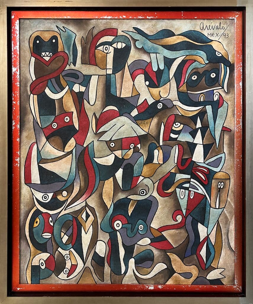 Sin título de Javier Arevalo - Oil and sand on canvas, 1993