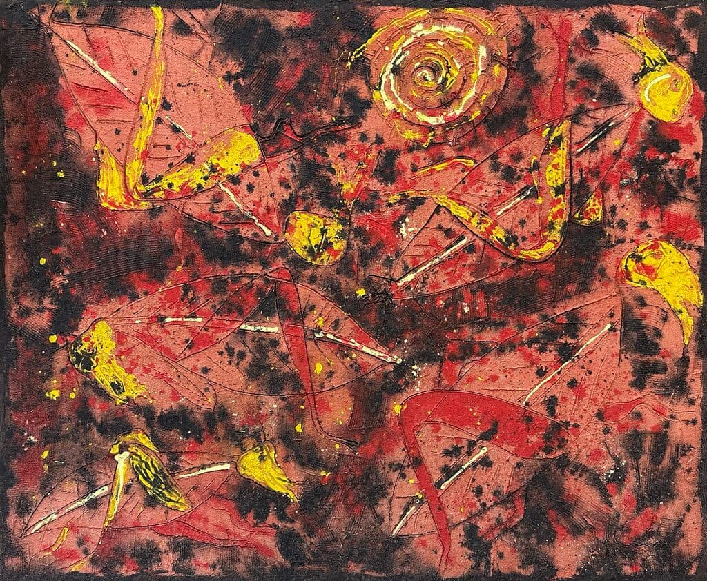 Untitled de Sergio Hernández (b. 1957) - Mixed media on canvas