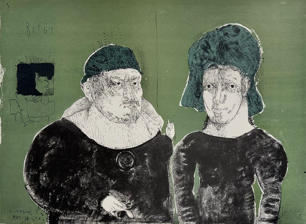 Sin título de José Luis Cuevas - Silkscreen, 1968