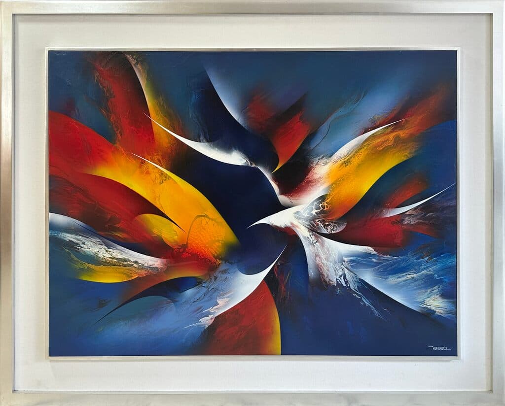 Cosmos de Leonardo Nierman - Acrylic on board, 1980s