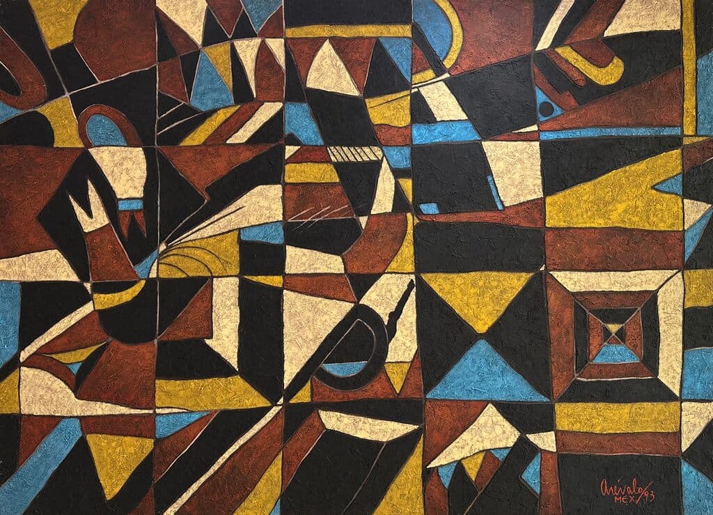 Sin título de Javier Arevalo - Oil and sand on canvas, 1993