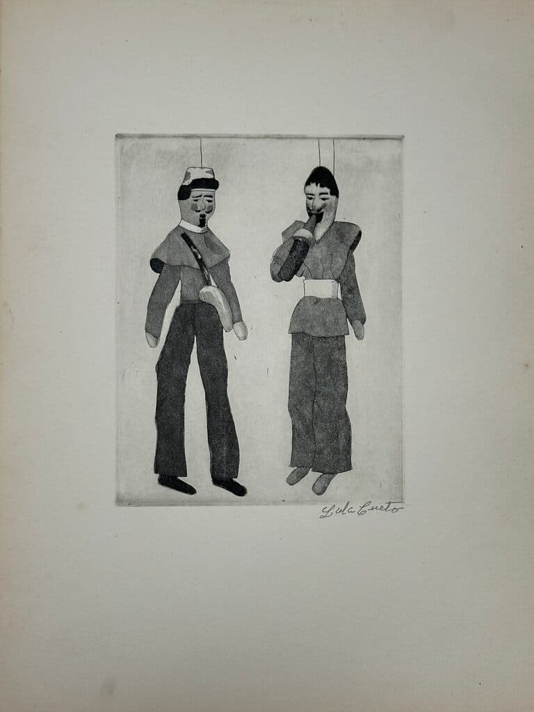 Títeres Populares Mexicanos de Lola Cueto - Etching, 1947
