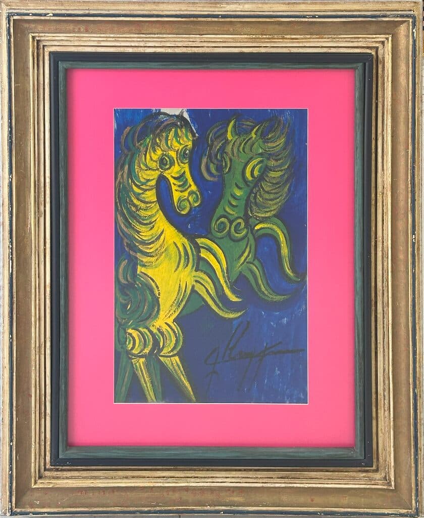 Caballos de Jesus "Chucho" Reyes Ferreira - Tempera on paper, 1960s