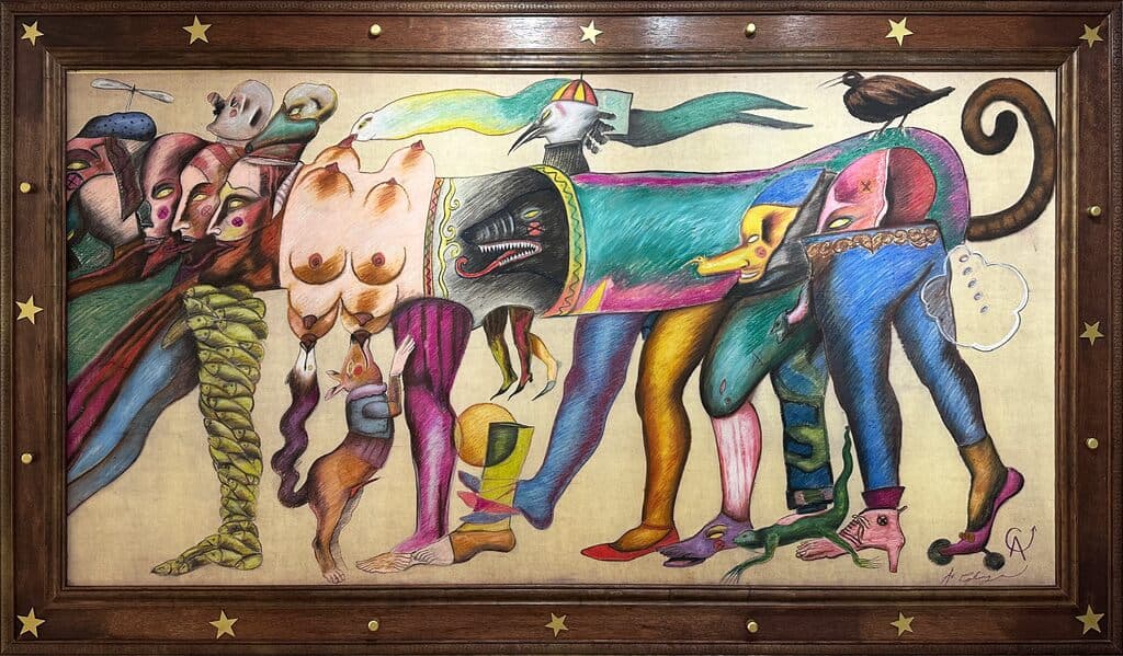Sin título de Alejandro Colunga - Mixed media on paper