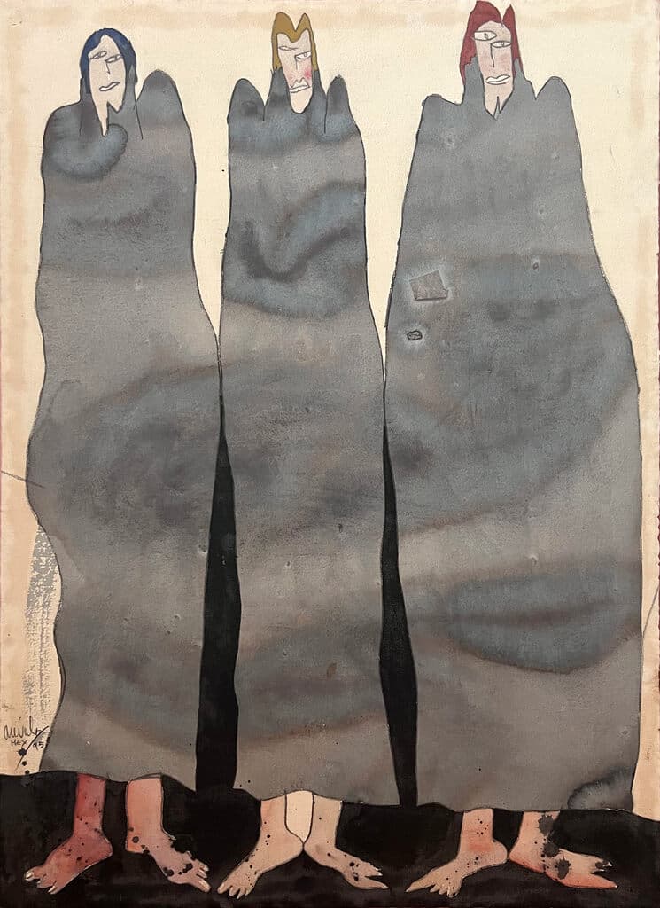 Tres Magos de Javier Arevalo - Mixed media on paper, 1995